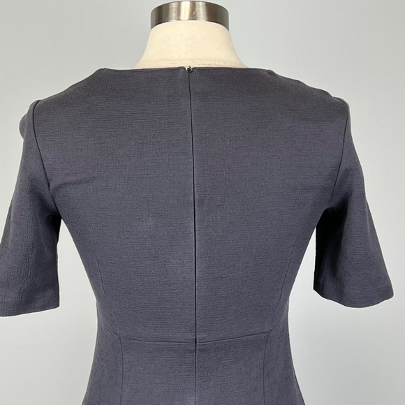 Peserico Steel Blue Short Sleeve A Line Dress size Small - Picture 11 of 16